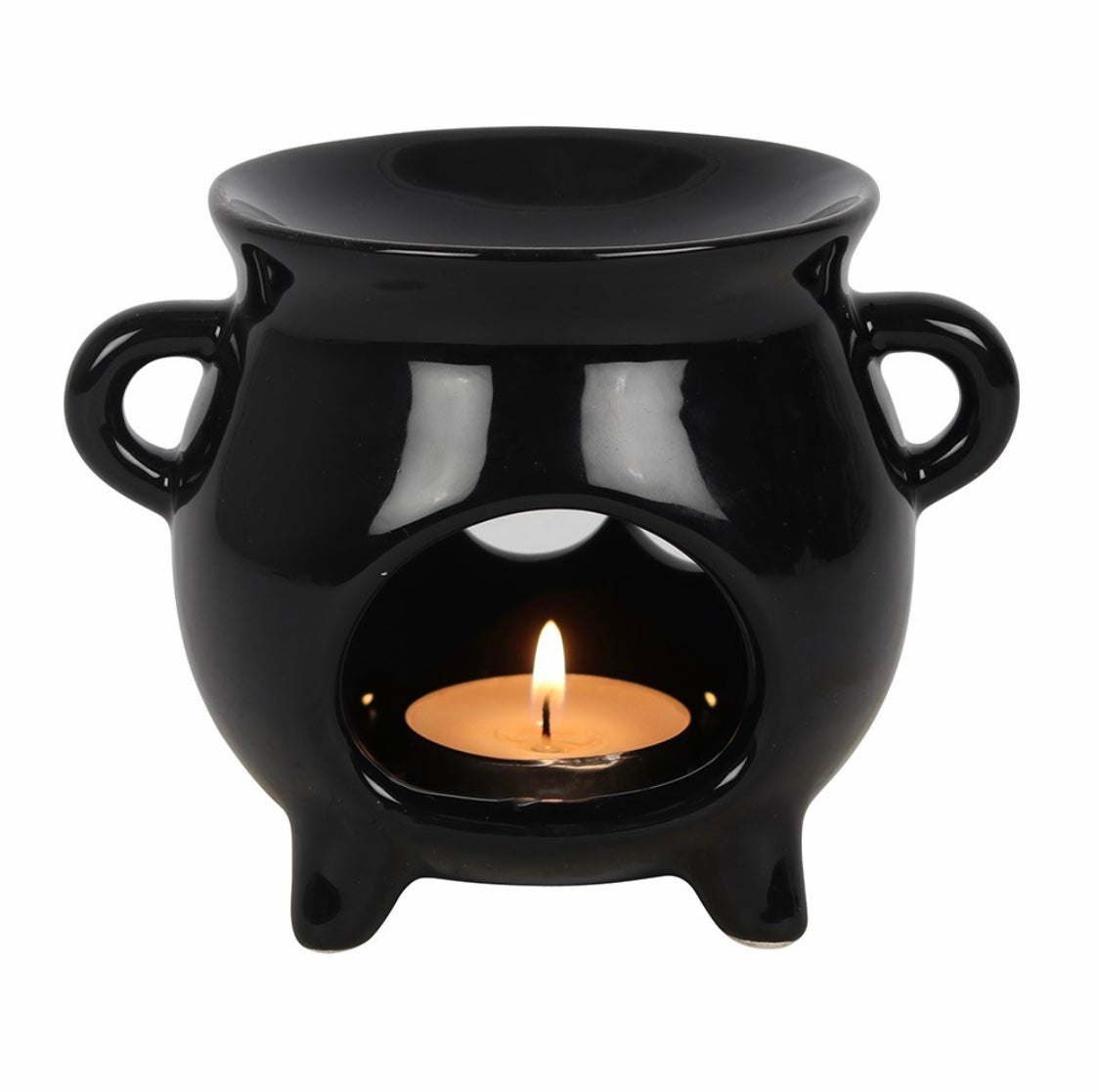 Black Triple Moon Wax Burner